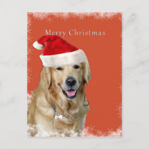 Weihnachtshund Feiertagspostkarte