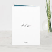 Weihnachtshund fotografiert den Weihnachtsmann in  Karte (Rückseite)