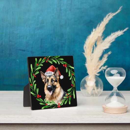 Weihnachtshund Fotoplatte (InSitu)