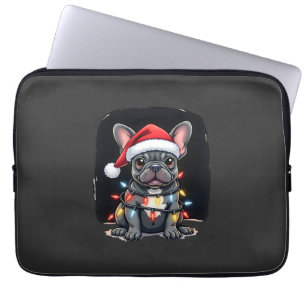 Weihnachtshund Französische Bulldogge Xmas Frenchi Laptopschutzhülle
