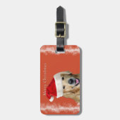 Weihnachtshund Gepäckanhänger (Vorderseite vertikal)