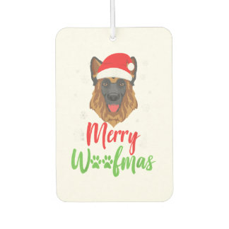 Weihnachtshund German Shepherd Merry Woofmas Gesch Autolufterfrischer
