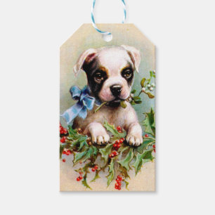 Weihnachtshund Geschenkanhänger