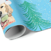 Weihnachtshund Geschenkpapier (Rolleneckpunkt)