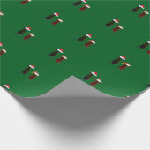 Weihnachtshund Geschenkpapier (Ecke)