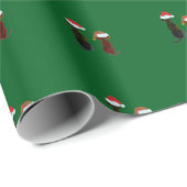 Weihnachtshund Geschenkpapier (Rolleneckpunkt)