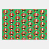 Weihnachtshund Geschenkpapier Set (Vorderseite)