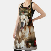 Weihnachtshund Golden Retriever Schürze (InSitu)