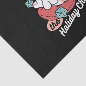 Weihnachtshund in der Weihnachtsmannmütze - Feiert Seidenpapier (Ausschnitt)