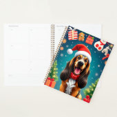 Weihnachtshund in der Weihnachtsmannmütze Planer (Anzeige)
