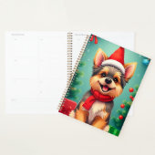 Weihnachtshund in der Weihnachtsmannmütze Planer (Anzeige)
