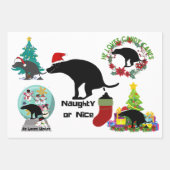 Weihnachtshund Kacke Spaß Geschenkpapier Set (Vorderseite 2)
