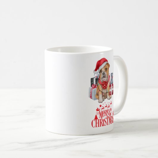 Weihnachtshund Kaffeetasse (VorderseiteRechts)