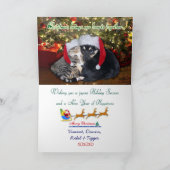 Weihnachtshund & Katze Feiertagskarte (Innenseite)