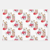 Weihnachtshund & Katze Geschenkpapier Set (Vorderseite 2)