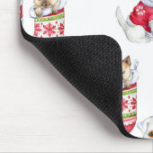 Weihnachtshund & Katze Mousepad (Ecke)