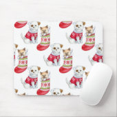 Weihnachtshund & Katze Mousepad (Mit Mouse)