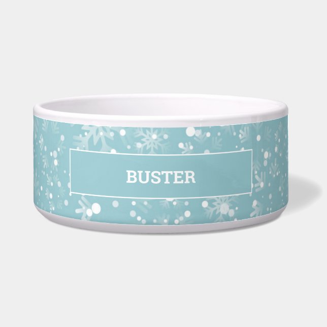 Weihnachtshund | Katzenkugel Personalisiert Napf (Vorderseite)