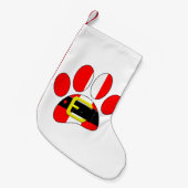 Weihnachtshund Kleiner Weihnachtsstrumpf (Vorderansicht (hängend))