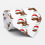 Weihnachtshund Krawatte (Gerollt)