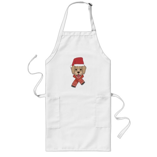 Weihnachtshund Lange Schürze (Vorne)