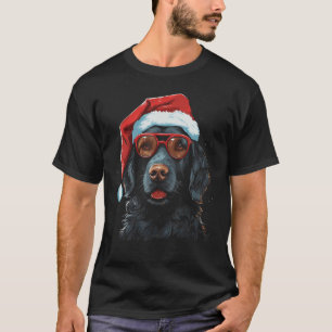 Weihnachtshund Lover Funny Curly Coated Retriever T-Shirt