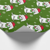 Weihnachtshund Lover Geschenkpapier (Ecke)