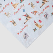 Weihnachtshund Lover Happy Howlidays Seidenpapier (Ausschnitt)
