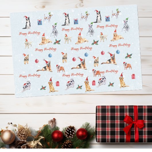 Weihnachtshund Lover Happy Howlidays Seidenpapier