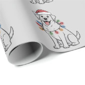 Weihnachtshund Lover Labrador Retriever Mama Geschenkpapier (Rolleneckpunkt)