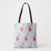 Weihnachtshund mit Candy Cane Tasche (Vorderseite)
