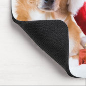 Weihnachtshund mit dem Geweih und den bunten Mousepad (Ecke)