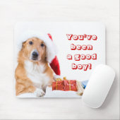 Weihnachtshund mit dem Geweih und den bunten Mousepad (Mit Mouse)