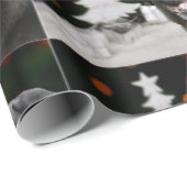 Weihnachtshund Mops Geschenkpapier (Rolleneckpunkt)