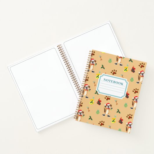 Weihnachtshund Notizblock (Innenseite)