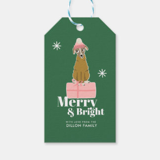 Weihnachtshund personalisieren Geschenktag Geschenkanhänger