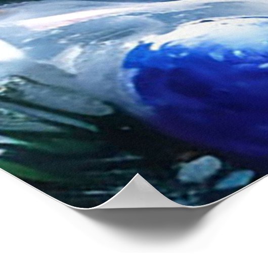 Weihnachtshund Poster (Ecke)