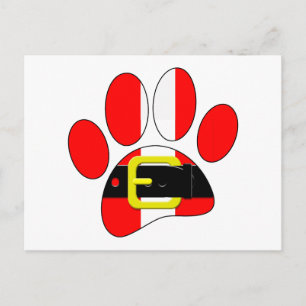 Weihnachtshund Postkarte