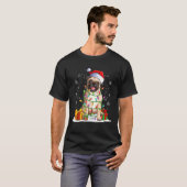 Weihnachtshund Pullover Weihnachten Mops Schlafanz (Vorne ganz)