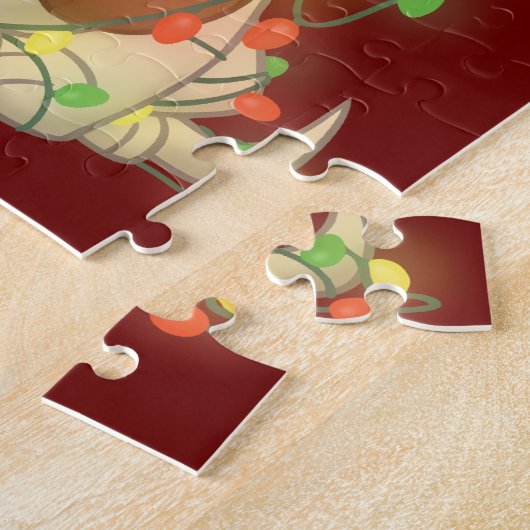 Weihnachtshund Puzzle (Seite)