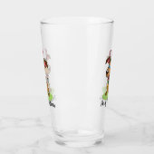 Weihnachtshund Rentierglas-Cup Glas (Links)