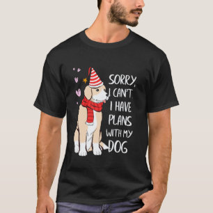 Weihnachtshund Retriever Lustiger Hund Weihnachts- T-Shirt