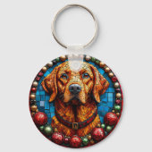 Weihnachtshund Schlüsselanhänger (Rückseite)