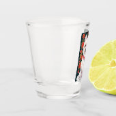 Weihnachtshund Schnapsglas (Links)