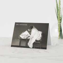 Weihnachtshund - Schreiben an Santa Paws Feiertagskarte