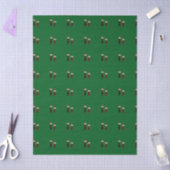 Weihnachtshund Seidenpapier (Basteln)