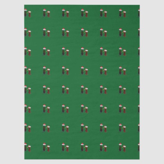 Weihnachtshund Seidenpapier (Vorderseite)