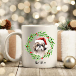 Weihnachtshund Shih Tzu Weihnachtsmann Haustier Kaffeetasse