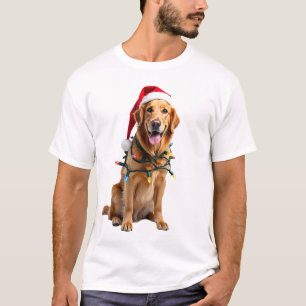 Weihnachtshund-Shirt, Weihnachten Golden Retriever T-Shirt