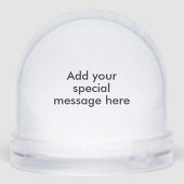 Weihnachtshund Snow Globe Schneekugeln (Rückseite)